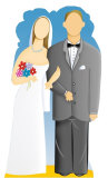 Wedding Couple Stand Up