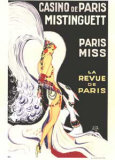 Casino De Paris Mistenguette Affiches par Louis Guadin