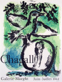 Oiseau Vert, 1962 Spesialversjon av Marc Chagall