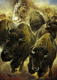 Buffeljagd Print by Renato Casaro