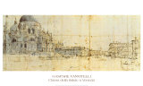 Venezia, S. Maria della Salute Affiches par Gaspare Vanvitelli