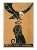 America's Tribute to Britain, circa 1917 Posters par Frederic G. Cooper
