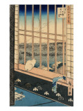 Asakusa Rice Fields During the Festival of the Cock Posters par Ando Hiroshige
