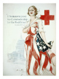 I Summon You to Comradeship in the Red Cross, Woodrow Wilson Posters by Harrison Fisher