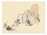 Fukurokuju and the Turtle Prints