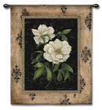 Silver Peony Wall Tapestry by Regina-Andrew Design 