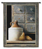Spice Chest and Pears Wall Tapestry by Ray Hendershot