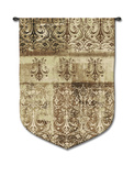 Abstract Damask Flax Wall Tapestry