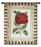 Red Rose II Wall Tapestry