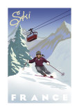 Kem Mcnair - Ski France - Poster