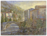 Bridge Village Poster by Michael Longo