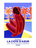 Costa Azul Lámina giclée por Bernard Villemot Costa Azul Lámina giclée por Bernard Villemot