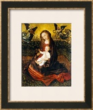 The Virgin and Child with Two Music-Making Angels in a Rose Garden Prints by Rogier van der Weyden