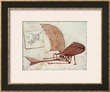 Flying Machine Art by Leonardo da Vinci 