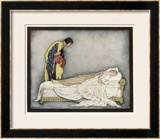 The Prince Looks Down on Sleeping Beauty Wondering How to Wake Her Print by Jennie Harbour