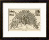Map of Amsterdam Prints by Van Brouwer 