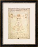 Vitruvian Man, c.1492 Prints by Leonardo da Vinci 