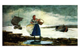 Boats Inside the Bar reproduction procédé giclée par Winslow Homer