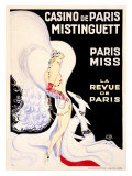 Casino De Paris / Mistinguett Lámina por Zig (Louis Gaudin)