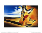 Landscape with Butterflies Posters by Salvador Dalí