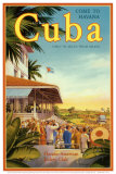 Cuba and American Jockey Affiches par Kerne Erickson