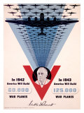 WWII Homefront Victory War Plane Production Poster Lámina giclée por Jean Carlu WWII Homefront Victory War Plane Production Poster Lámina giclée por Jean Carlu