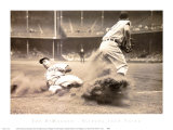 Joe DiMaggio Sliding into Third Posters
