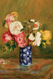 Roses in a Vase Prints by Pierre-Auguste Renoir