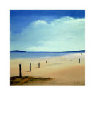 Along the Beach II Art by Hans Paus