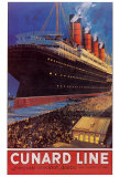 Compagnie de croisières Cunard Affiche