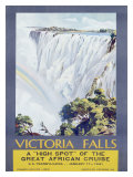 Cunard Line, Victoria Falls, 1931 Giclée-tryk af W. G. Bevington Cunard Line, Victoria Falls, 1931 Giclée-tryk af W. G. Bevington