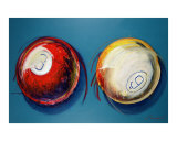 Two Pool Balls Giclee Print by Chad Maxwell