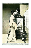 Two Japanese Geisha in Council Giclee Print Two Japanese Geisha in Council Giclee Print