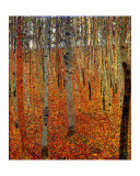 Beach Forest Gicléedruk van Gustav Klimt Beach Forest Gicléedruk van Gustav Klimt