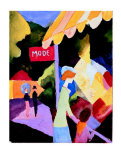 Modefenster, c.1913 Posters by Auguste Macke Modefenster, c.1913 Posters by Auguste Macke