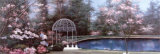 Lakeside Gazebo Panel Poster by Diane Romanello Lakeside Gazebo Panel Poster by Diane Romanello