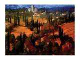 Tuscan Castle Art by Philip Craig