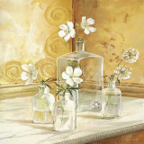 White Flowers and Bottles II Kunst von Karin Valk