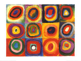 Väritutkielma (Farbstudie Quadrate, c.1913) Taide tekijänä Wassily Kandinsky Väritutkielma (Farbstudie Quadrate, c.1913) Taide tekijänä Wassily Kandinsky