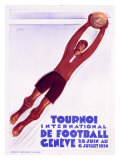 Tournoi de Football, Geneve Giclée-tryk af Noel Fontanet Tournoi de Football, Geneve Giclée-tryk af Noel Fontanet