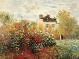The Artist's Garden in Argenteuil Prints by Claude Monet