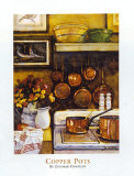 Copper Pots Prints by Deborah Chabrian