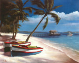 Two Boats Posters by T. C. Chiu
