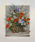 Blooming Basket Print by Katharina Schottler