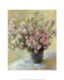 Vase of Flowers Affiches par Claude Monet