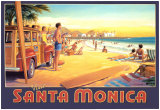 Visit Santa Monica Posters par Kerne Erickson