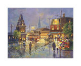 Rainy Night-City Street Póster por Jess Hager Rainy Night-City Street Póster por Jess Hager