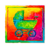 Grandma's Pram Art by Hans Oosterban