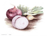Red Onions Posters by Consuelo Gamboa