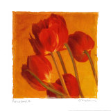 Rouge et or II Posters par Amy Melious